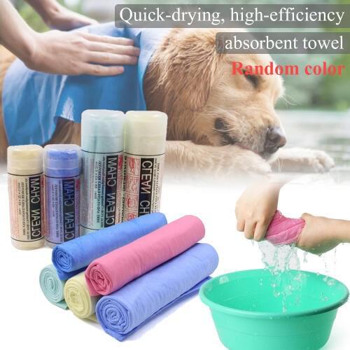 Practical Rapid Water Absorption Pet Towel Soft Quick Drying Magic Dog Cat Bath Towel Multifunction Durable Cleaning Dog Towel