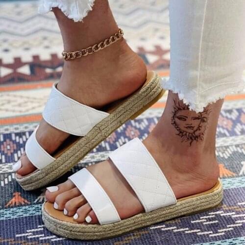 Womens Summer Retro Wedge Sandals Ladies Beach Slides Causal Comfortable Slippers Woman Soft PU Leather Female Outdoor Shoes