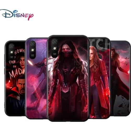 Silicone Black Cover The Avengers Wanda Maximoff For Xiaomi Redmi K40 K30i K30T K30S K20 10X GO S2 Y2 Pro Ultra Phone Case