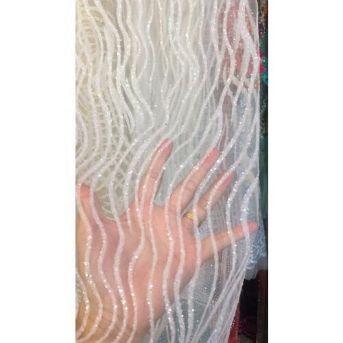 On sale SYJ-111666 embroidery mesh material for evening dress