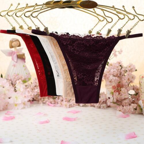 7color Gift beautiful lace leaves Womens Sexy lingerie Thongs G-string Underwear Panties Briefs Ladies T-back 1pcs/Lot wq231