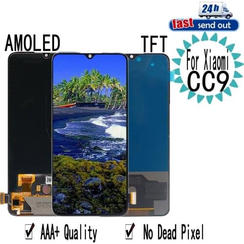 6.39" CC9 AMOLED For Xiaomi Mi 9 Lite LCD Display Touch Screen Digitizer Assembly Replacement For Xiaomi CC9