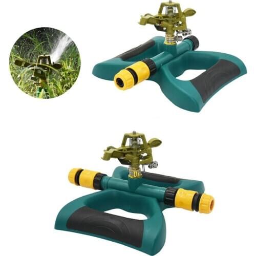 Garden Lawn Sprinkler with Nozzle Support Zinc Alloy Rotating Water SprinklerAgricultural irrigation Rocker Nozzles 1PCS