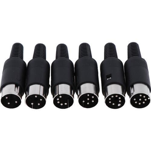 1Pc High Quality Male/Female DIN Plug Socket Connector Chassis Cable Mount 3/4/5/6/7/8 PIN New Cable Connector