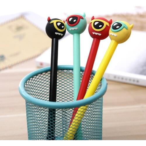 36 pcs/lot Creative Big eyes Monster Gel Pen Cute 0.5 mm black Ink Signature Pens Promotional Gift Office School Supplies