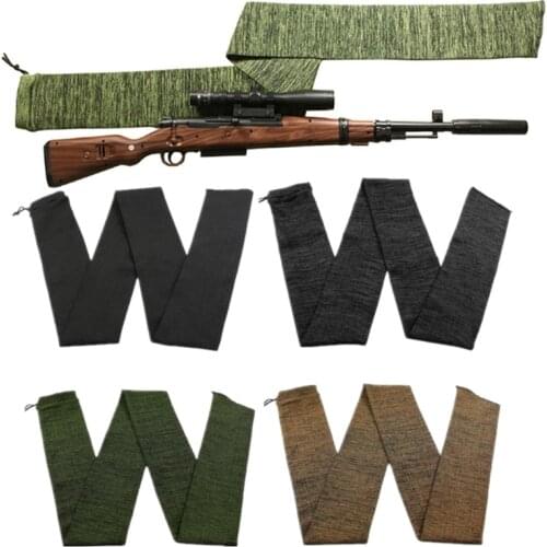 54" Airsoft Rifle Pistol Knit Gun Sock Polyester Silicone Treated Rifle Protector Cover Holster Gun Storage Bag Case for Hunting