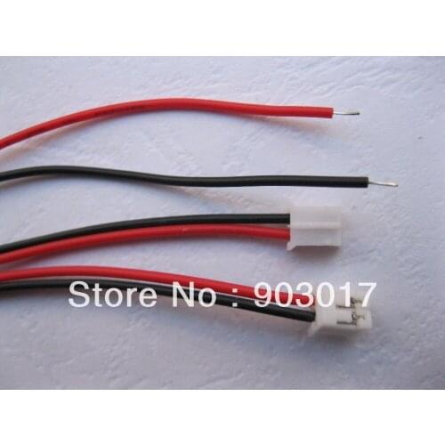 600 pcs PH 2.0mm 2 Pin Female Polarized Connector with 26AWG 300mm Leads