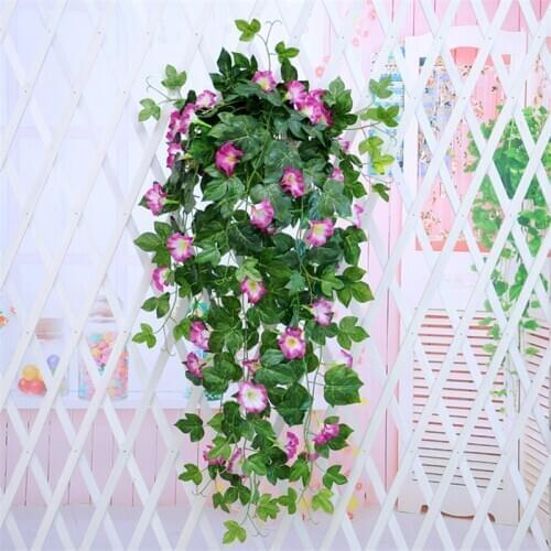 90cm Artificial Flower Vine Wall Hanging Fake Plant Petunia for Wedding Party Home Decoration Wall Backdrop Flowers