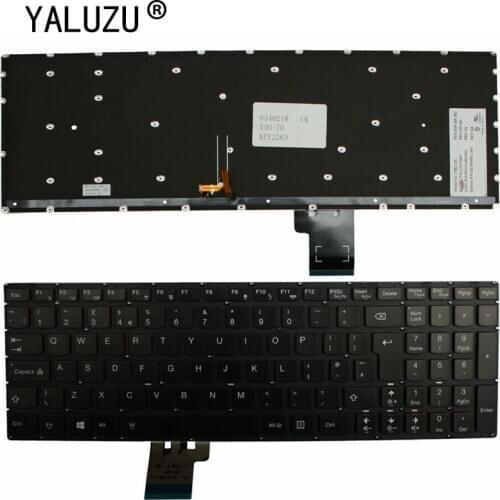 UK Layout Keyboard FOR Lenovo Y50-70 With backlight