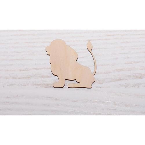 Wooden ZODIAC SIGNS lion plywood Cut Laser Cutting shape wood cutout plywood figure Ornaments Craft Decoration Decoupage Unpaint