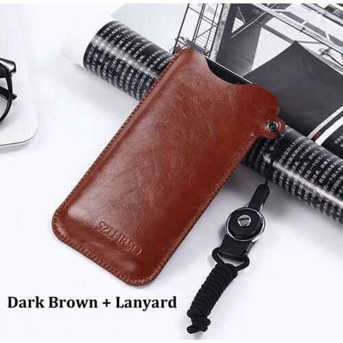 For Huawei Y6 Prime 2018 Phone Bag Case for Huawei Y7 Pro 2019 selling slim sleeve pouch cover for Huawei Y MAX Y5 Y3+ Lanyard