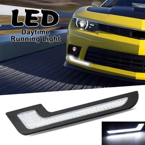 GEETANS 2pcs Waterproof Daytime Running Light LED Car Accessories DRL Car Styling DIY External Lights Super Bright 12V CJ