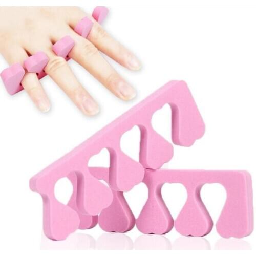 Good nail art care series concise Sponge toe separator reusable sub toe sponge holder for manicure tool nail fashion accessory