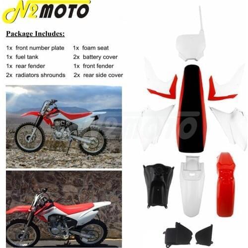 Motorcycle Full Fairing Body Cover Kits Enduro Plastic Fender Mudguards with Fuel Gas Tank For HONDA CRF230F CRF 230 2015-2019