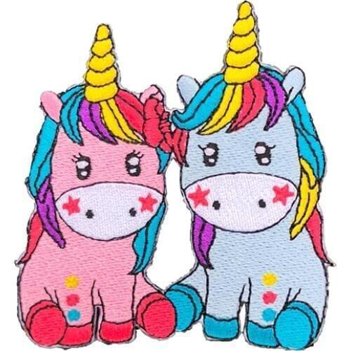 Cartoon Unicorn Accessories Applique On Clothes Iron-On Transfers For Clothing Jacket Clothes Stickers On Clothes Iron Patches