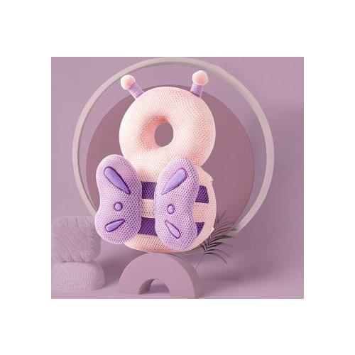 PP Cotton Anti-Fall Pillow for Babies Cute Cartoon Shape Elastic Head Protection Pad Sleeping Pillows for Baby Girls Boys 0-3Y