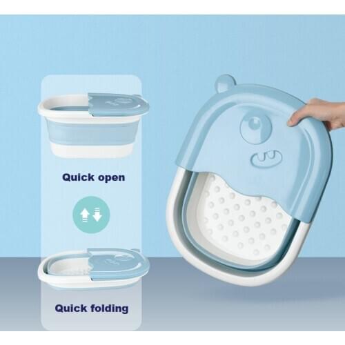 Portable Foldable Bucket Tourism Outdoor Clean Bucket Promotion Camping Car Wash Mop Folding Bucket Foot Tub Bucket