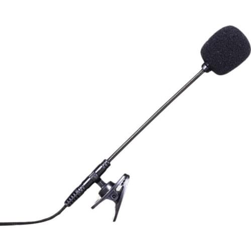 Portable Lapel Clip On 3.5mm Wired Microphone Sound Amplifier for Phone Laptop