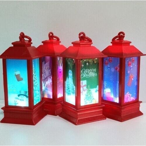 Christmas LED Lighted Night Light Atmospheres Decorative Props Plastic Glowing Night Light House Decor Lights Enfeites Decor
