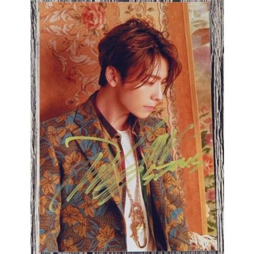 Hand signed S.J Super Junior Lee Dong Hae Donghae autographed photo repackage 6 inches freeshipping K-POP 042017B