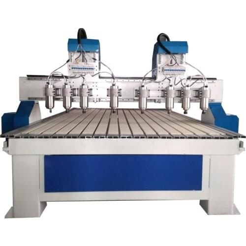 Songli 1325 3.2KW two tows eight solid wood furniture relief engraving machine, multi-axis woodworking engraving machine