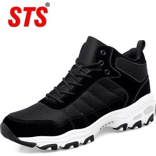 STS BRAND 2020 Spring Autumn Ankle Boot Women Snow Boot Warm Plush Platform Boot Rubber Work Boots Sneakers For Women Shoes Safe