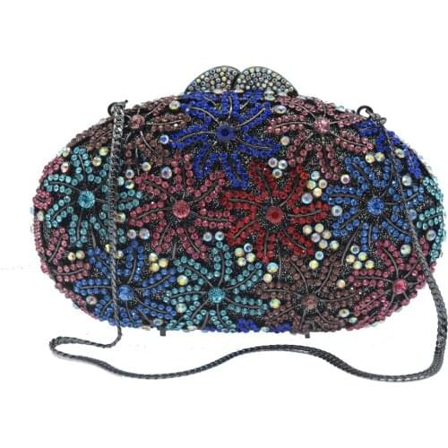 Wedding Yellow Rhinestone Crustal Party Handbags 100% Ladies Cross body Bags Fashion Women Mini Prom Diamond Mini Clutches Bags