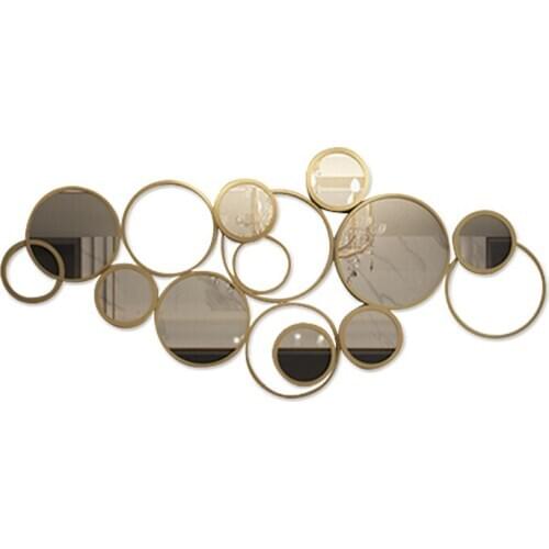 Wall decoration interior living room sofa background wall light luxury creative iron decoration living room wall Pendant