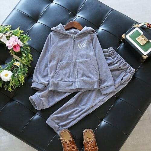 2020 Spring Casual Cartoon Clothes Solid Long Sleeve Girls Clothes High Quality Fashion Kids Clothes