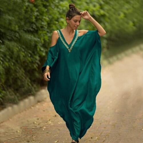 Women Cover Up Solid Tassel Summer Bikini Swimwear Beach Dresses Bathing Suit Fashion Boho Deep V Neck Backless Cover-ups Dress