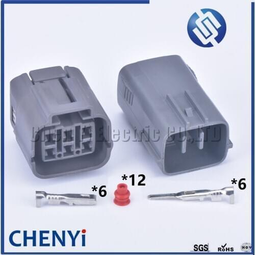 1set 6 pin car waterproof auto connector Computer SL Sealed Series plug 6189-0648 harness plug electronic wiring cable connector