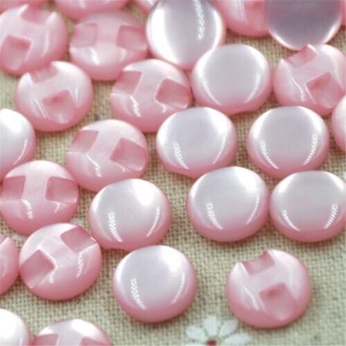50/100 pcs 12 mm Pink Cats Eye button craft/sewing/baby lot mix PT82