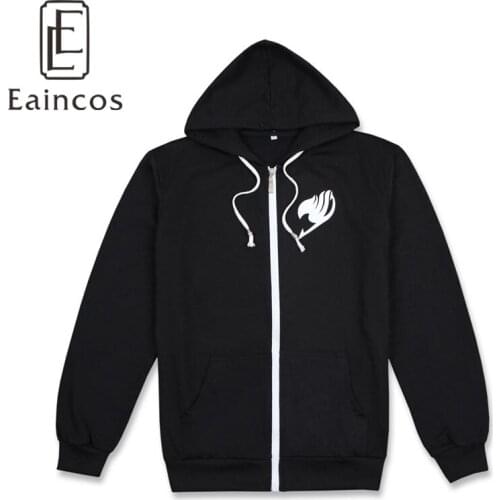 Anime Fairy Tail Etherious Natsu Dragneel Cosplay Costume Jackets Casual Hooded Coat