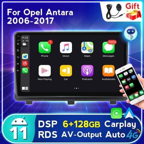 9 inch Android 11 WIFI DSP RDS Car Radio Stereo For Opel Antara 2006-2017 Multimedia DVD Player Head Unit Split Screen 1024x600