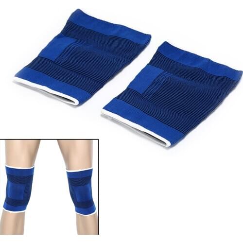 2pcs Knees Pad Men Women Brace Leg Arthritis Injury Gym Sleeve Elasticated Bandage Pad Outdoor Sports Professional Knee Support