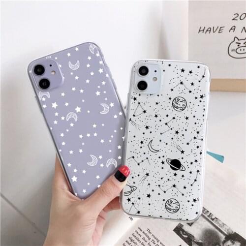 Outer Space Planet Case For Samsung Galaxy S21 S8 S9 S10 S20 FE Plus Note 20 Ultra A70 A51 A71 A31 A41 A50 A21S A32 A12 TPU Case