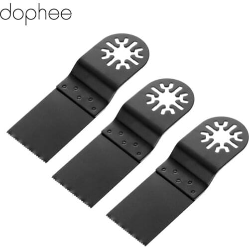 Dophee 3Pcs 40*32mm Oscillating Multi-tool HCS Bi-metal Saw Blade For Renovator Power Tools As Fein Dremel Wood Metal Cutting