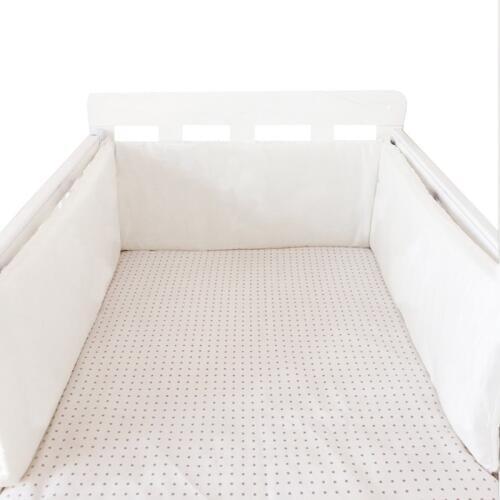 Print Baby Bed Bumper Double-faced Detachable Newborn Crib Around Cot Protector Kids Room Decor