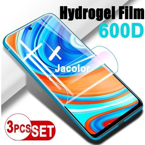 3PCS Hydrogel Film For Xiaomi Redmi Note 9 Pro Soft Water Gel Films Xiomi Redmy Note9 9Pro 9s Note9Pro Max Not Protective Glass