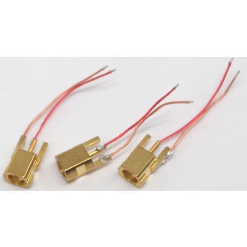 MMCX pure copper gold plated pin female socket 10pcs