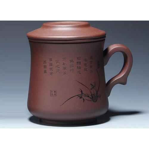 Yixing purple clay Kung Fu Teacups pure hand Tea cup with covere pure Zisha office non-ceramic cups with tea strainer