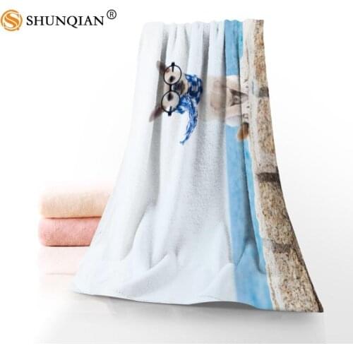 Custom Cute Chihuahua 35x75cm face towel face towel Microfiber face wash cloth quick-drying sports towel