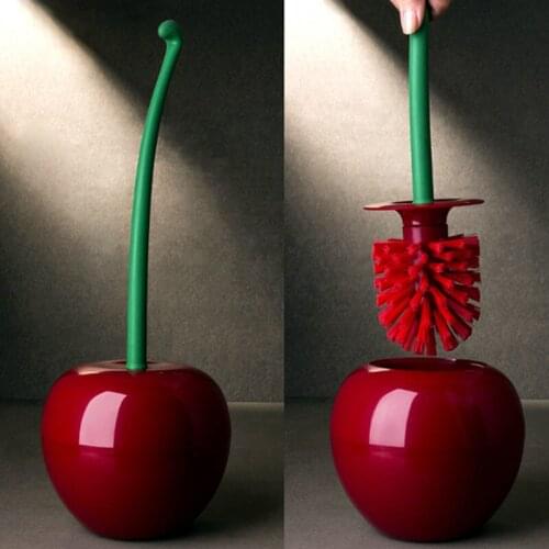 Creative Cherry Shape Toilet Brush Lovely Cleaning Brush Dusty Brush Cleaning Tool For Toilet
