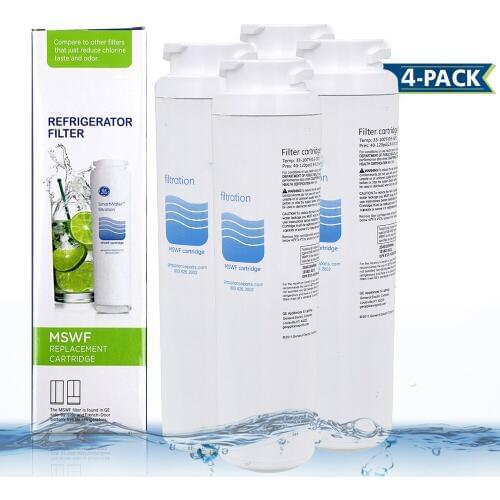 Hot! Household Water Purifier Hydrofilter Mswf Refrigerator Water Filter Cartridge Replacement For Ge Mswf Filter 4 Pcs/lot