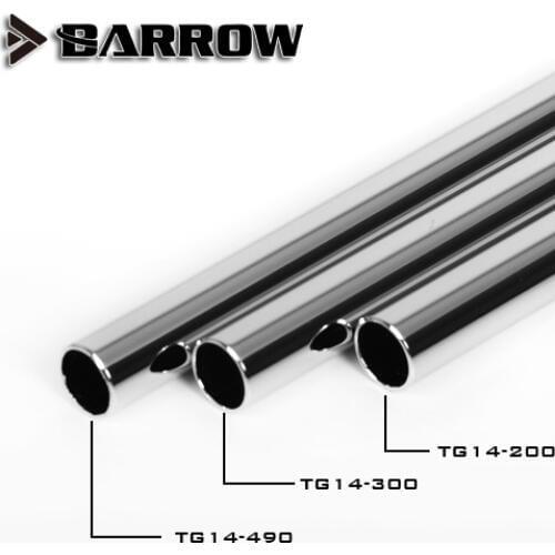 Barrow Metal Tube ( ID12mm + OD14mm ) + 1mm Thickness + 20 /30 /49cm Length Brass Pipe Surface Electroplating Cooling Tube