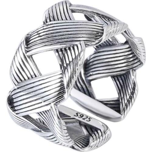 MIQIAO Ins Hipster Simple Retro Men And Women Open Index Finger Winding Ring 2020 Trend Jewelry Lucky Holiday Gift