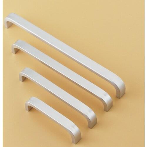 Muebles Space Aluminum Handles Kitchen Door Cabinet Straight Handle Pull Knobs Furniture Hardware Cabinet Knobs Drawer Knobs