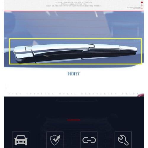 The New For Hyundai ix35 2018 2019 2020 2021 Chromium Rear Window Wiper Cover Windscreen Moulding Exterior Trim 4pcs