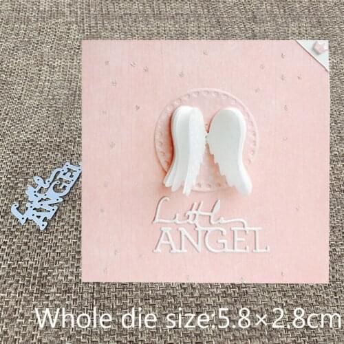 New Design Craft Metal Cutting Die cut dies little angel letters scrapbooking Album Paper Card Craft Embossing die cuts