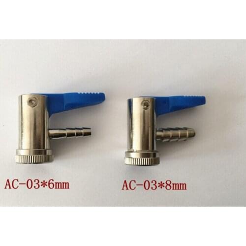 Whole Sale 100pcs/lot 6mm 8mm Tire Valve Air Chuck Car Truck Tyre Airline Inflator Connector Clip-on UK